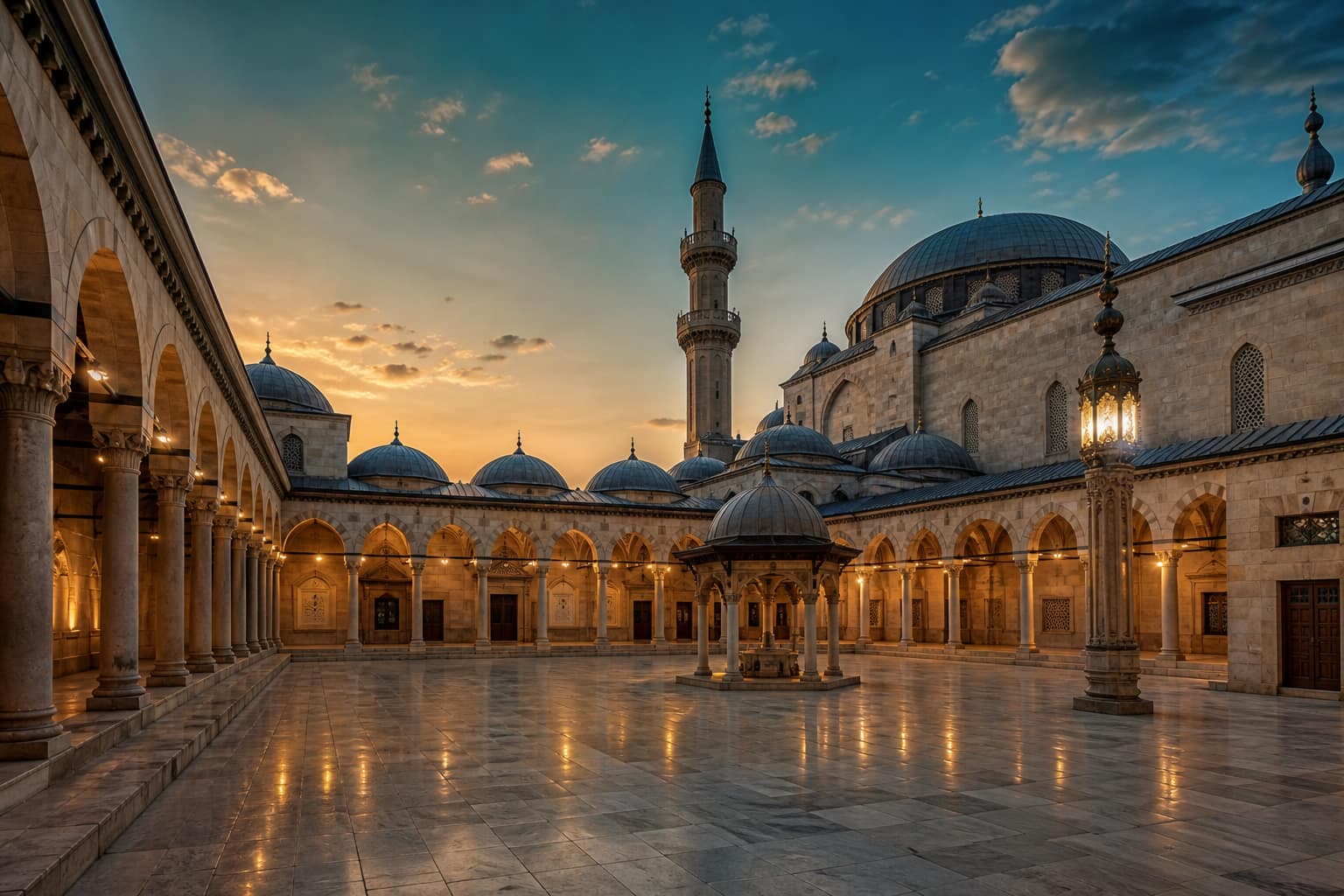 Masjid Darus Salaam courtyard